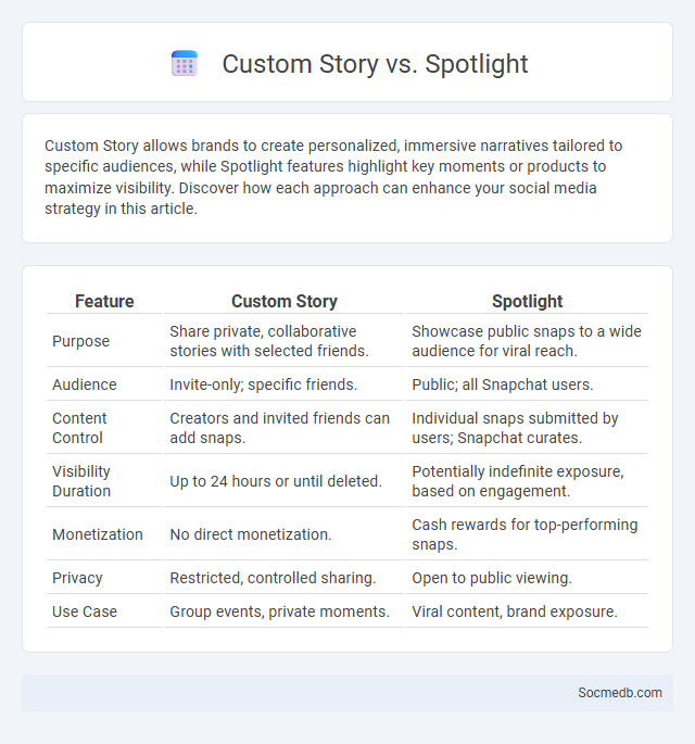 Custom Story vs. Spotlight - What is The Difference?
