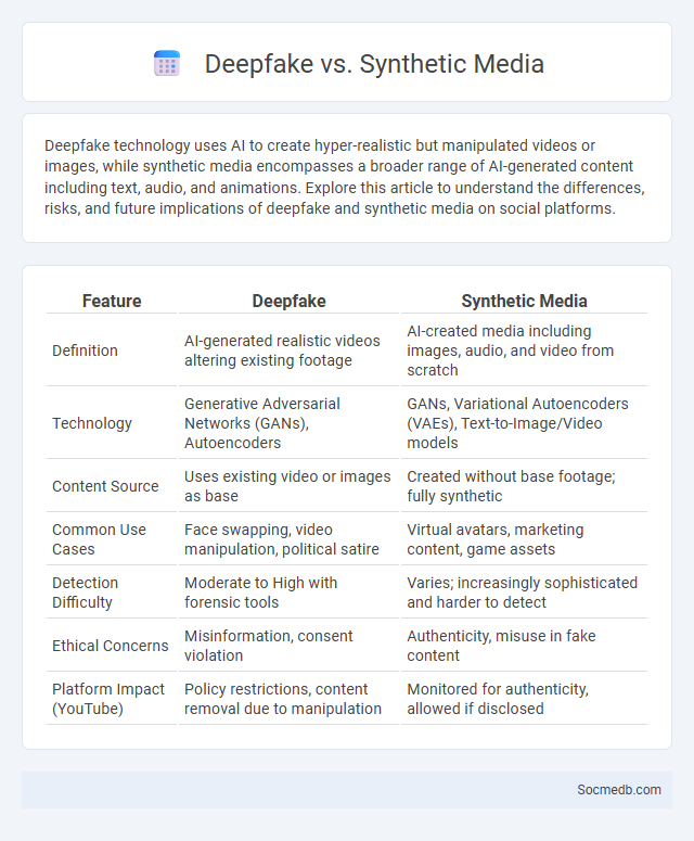 Deepfake vs. Synthetic Media - What is The Difference?