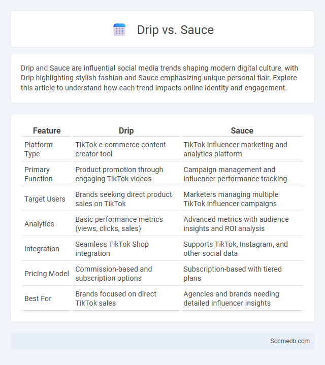 Drip vs. Sauce - What is The Difference?