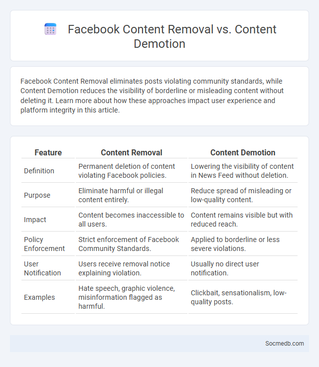 Facebook Content Removal vs. Content Demotion - What is The Difference?