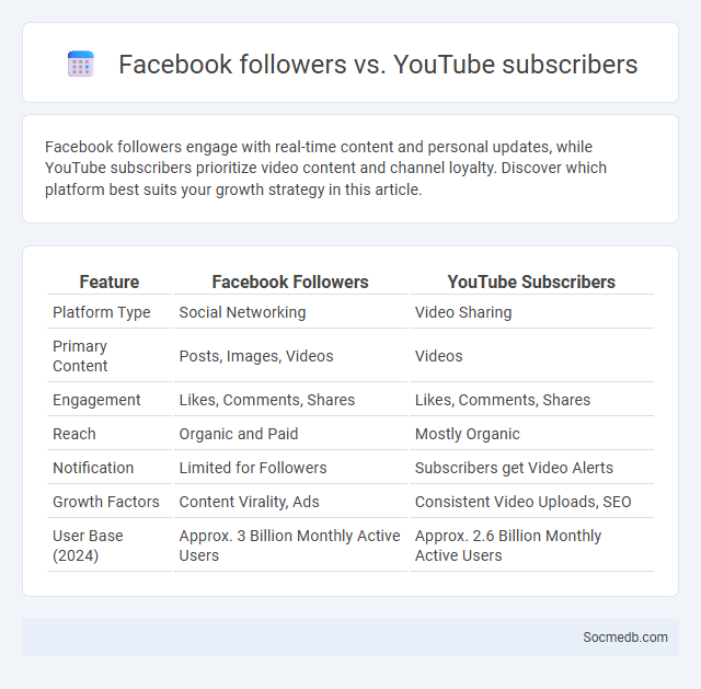 Facebook followers vs. YouTube subscribers - What is The Difference?