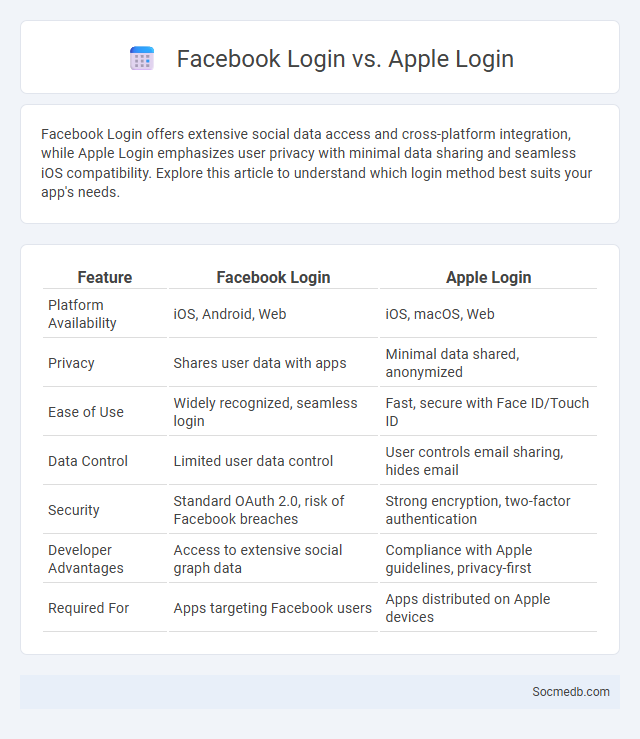 Facebook Login vs. Apple Login - What is The Difference?
