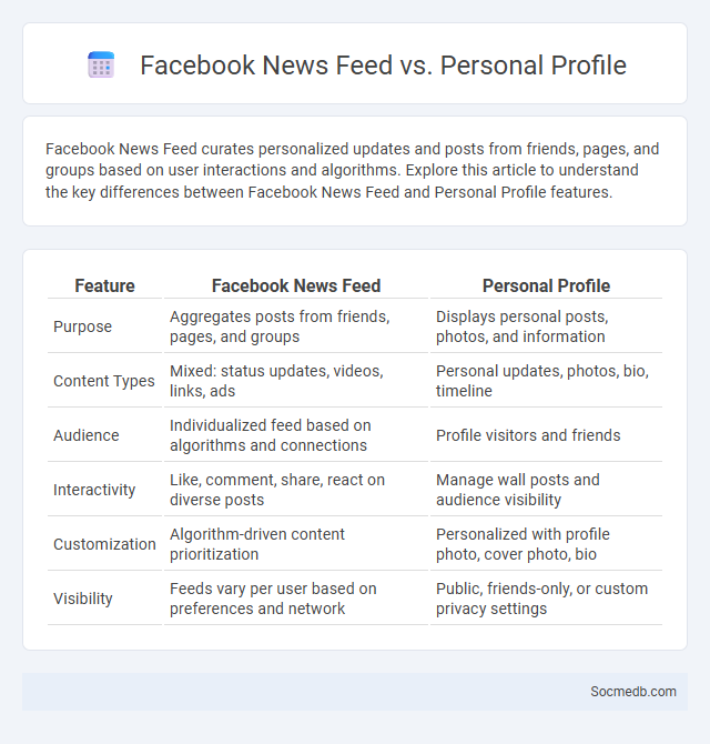 Facebook News Feed vs. Personal Profile - What is The Difference?
