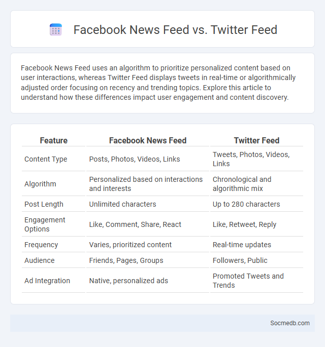Facebook News Feed vs. Twitter Feed - What is The Difference?