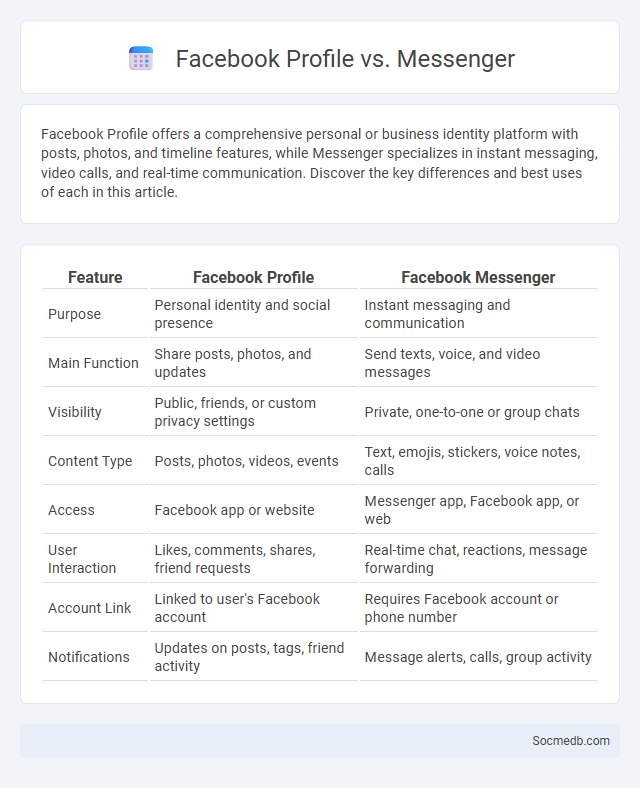 Facebook Profile vs. Messenger - What is The Difference?