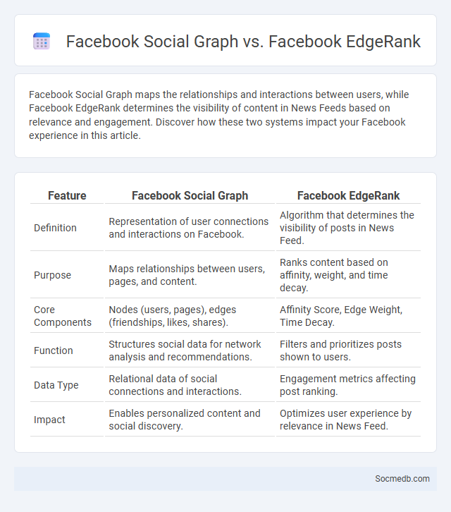 Facebook Social Graph vs. Facebook EdgeRank - What is The Difference?