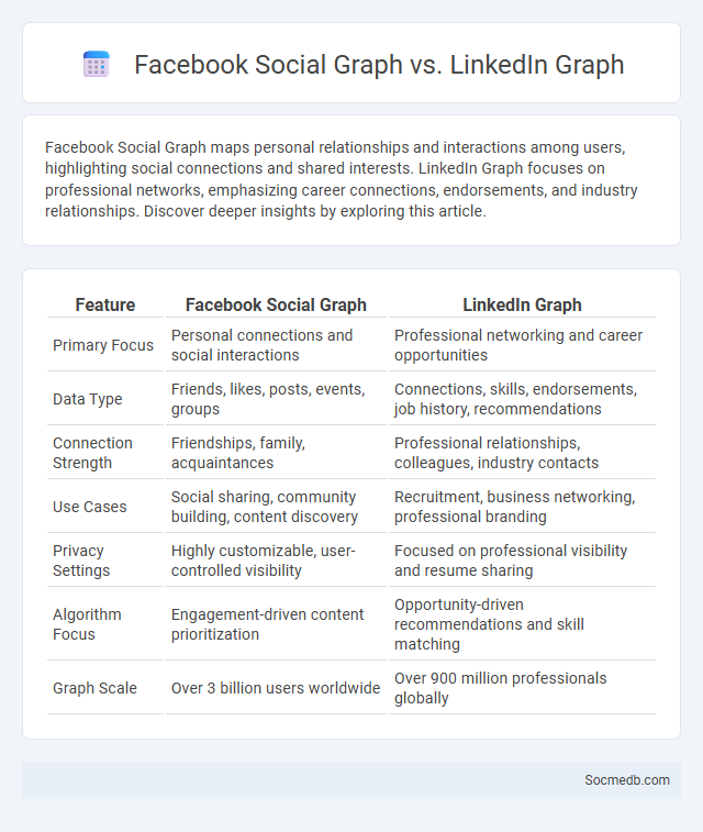 Facebook Social Graph vs. LinkedIn Graph - What is The Difference?
