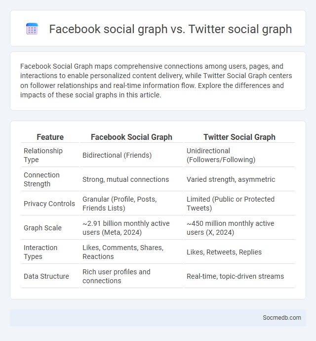 Facebook social graph vs. Twitter social graph - What is The Difference?