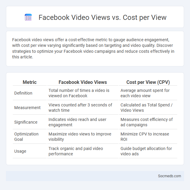 Facebook Video Views vs. Cost per View - What is The Difference?