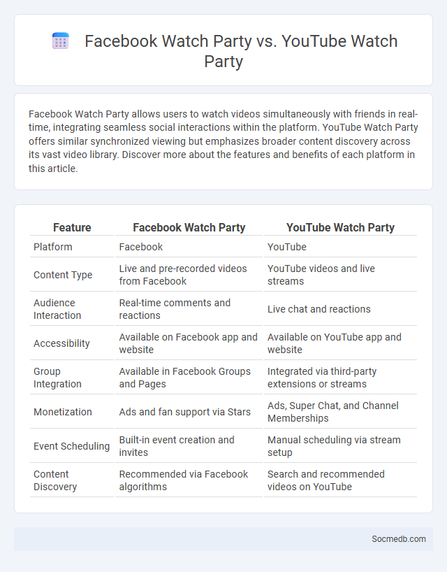 Facebook Watch Party vs. YouTube Watch Party - What is The Difference?