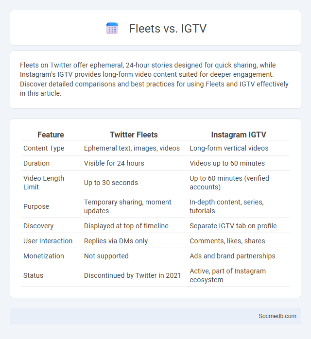 Fleets vs. IGTV - What is The Difference?