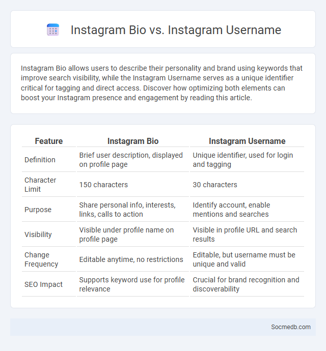 Instagram Bio vs. Instagram Username - What is The Difference?