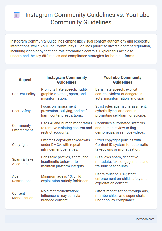 Instagram Community Guidelines vs. YouTube Community Guidelines - What is The Difference?