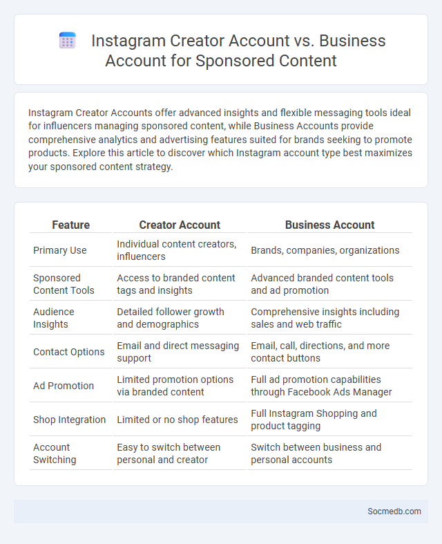 Instagram Creator Account vs. Business Account for Sponsored Content - What is The Difference?