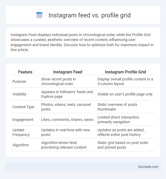 Instagram feed vs. profile grid - What is The Difference?