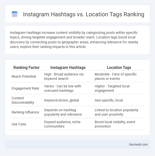 Instagram Hashtags vs. Location Tags Ranking - What is The Difference?