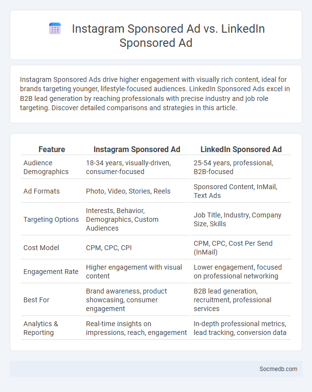 Instagram Sponsored Ad vs. LinkedIn Sponsored Ad - What is The Difference?