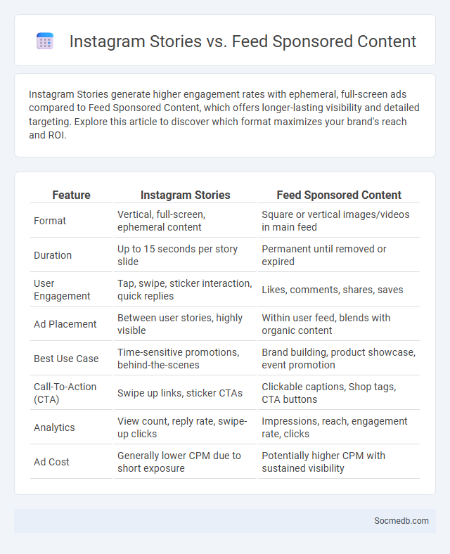 Instagram Stories vs. Feed Sponsored Content - What is The Difference?