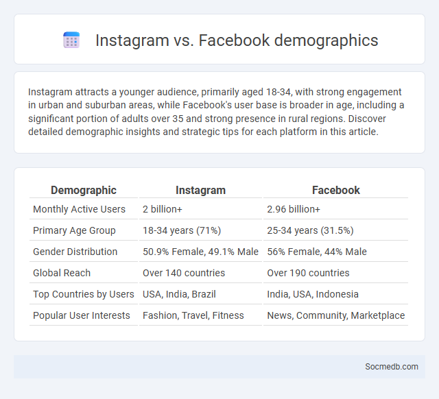 Instagram vs. Facebook demographics - What is The Difference?