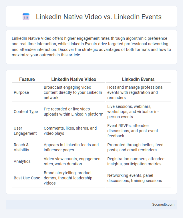 LinkedIn Native Video vs. LinkedIn Events - What is The Difference?