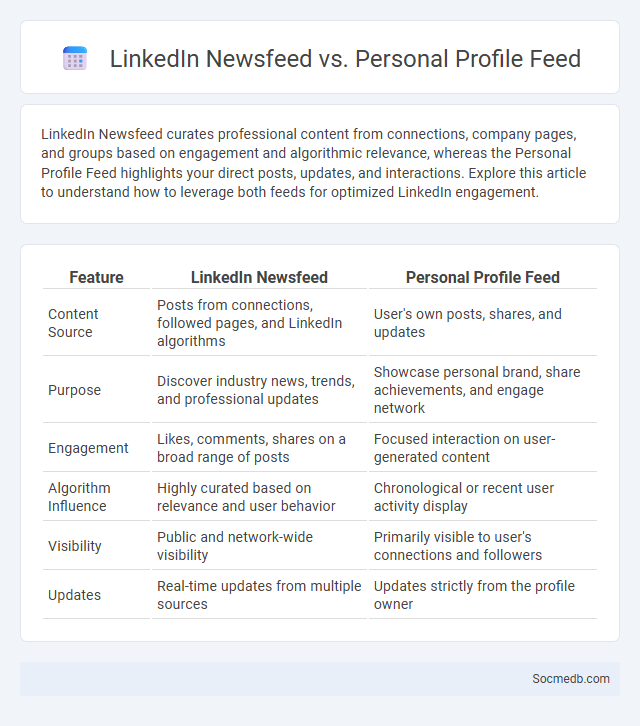 LinkedIn Newsfeed vs. Personal Profile Feed - What is The Difference?