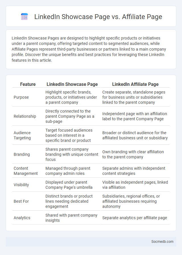 LinkedIn Showcase Page vs. Affiliate Page - What is The Difference?