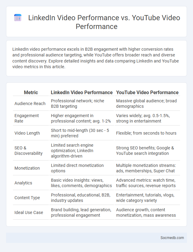 LinkedIn Video Performance vs. YouTube Video Performance - What is The Difference?
