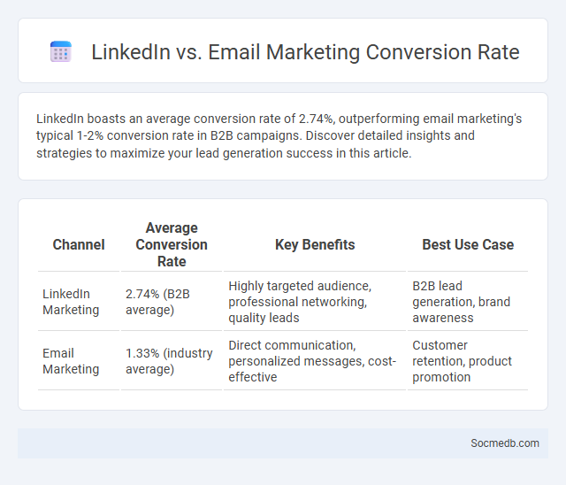LinkedIn vs. Email Marketing Conversion Rate - What is The Difference?