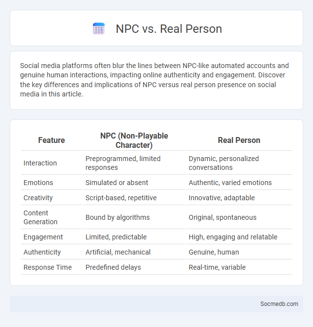 NPC vs. Real Person - What is The Difference?