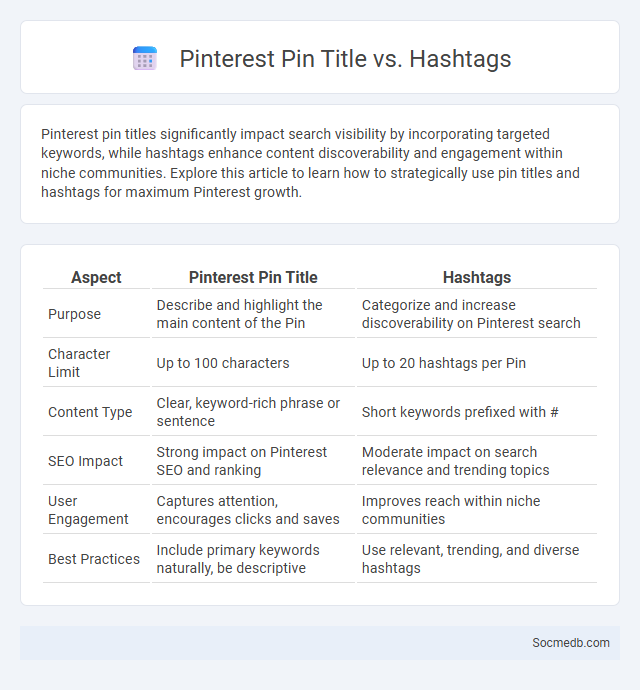 Pinterest Pin Title vs. Hashtags - What is The Difference?