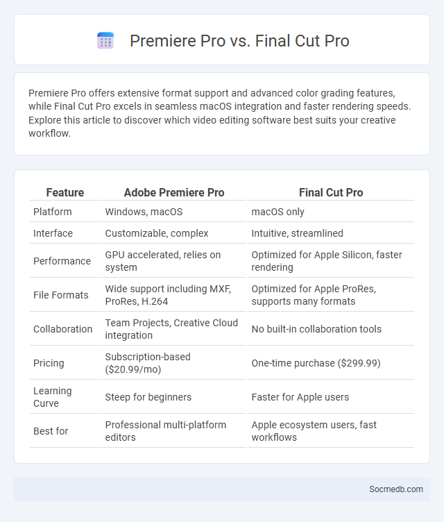 Premiere Pro vs. Final Cut Pro - What is The Difference?