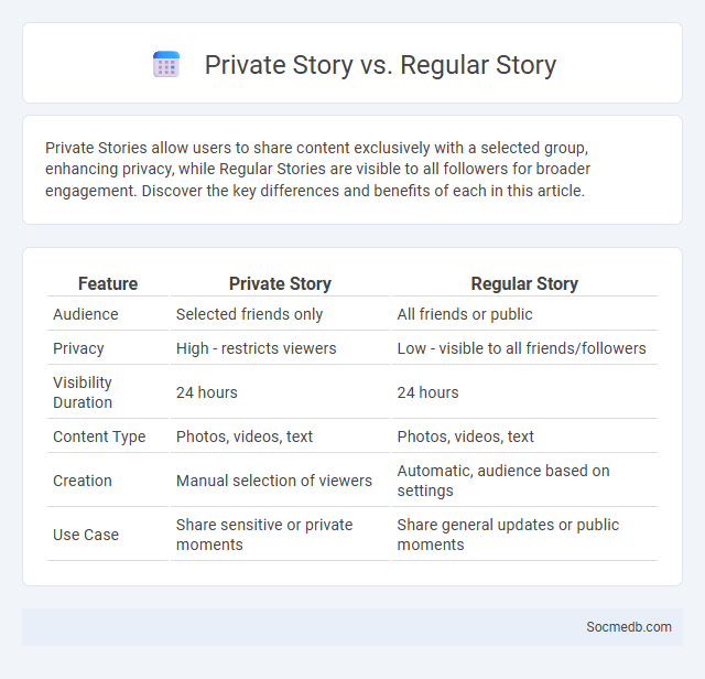 Private Story vs. Regular Story - What is The Difference?