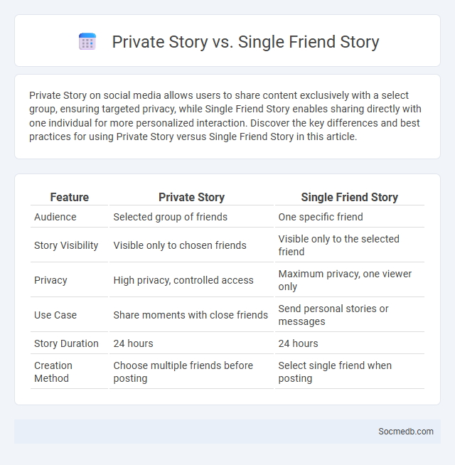 Private Story vs. Single Friend Story - What is The Difference?