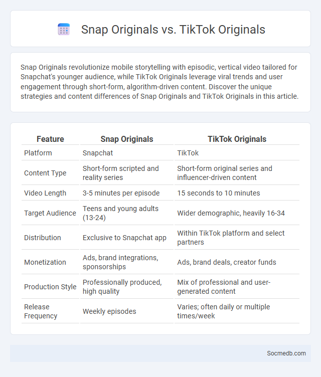 Snap Originals vs. TikTok Originals - What is The Difference?
