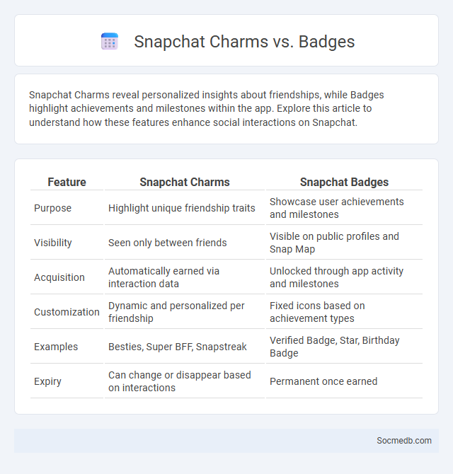 Snapchat Charms vs. Badges - What is The Difference?