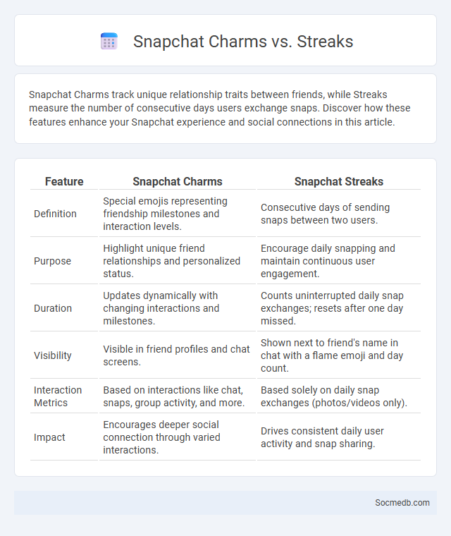Snapchat Charms vs. Streaks - What is The Difference?