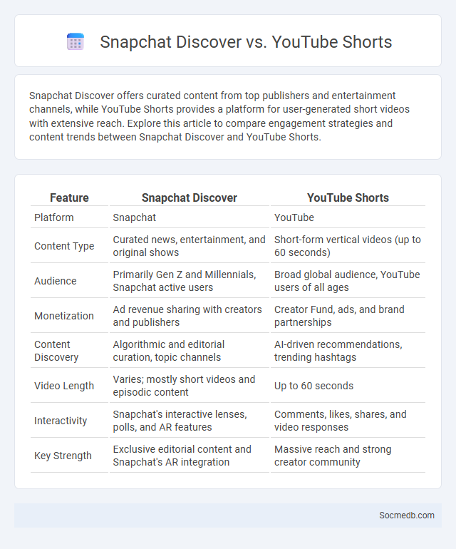 Snapchat Discover vs. YouTube Shorts - What is The Difference?