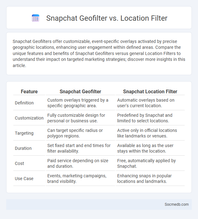 Snapchat Geofilter vs. Location Filter - What is The Difference?