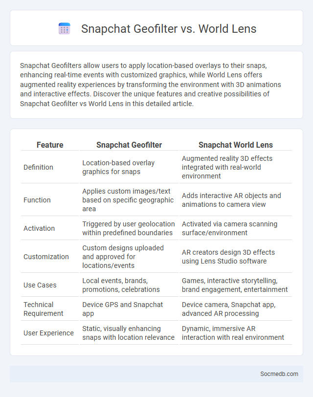 Snapchat Geofilter vs. World Lens - What is The Difference?