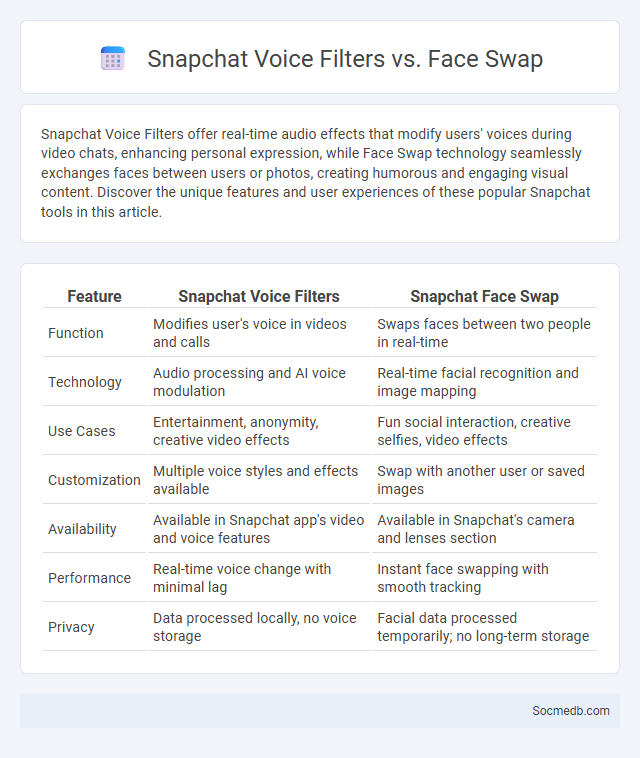 Snapchat Voice Filters vs. Face Swap - What is The Difference?