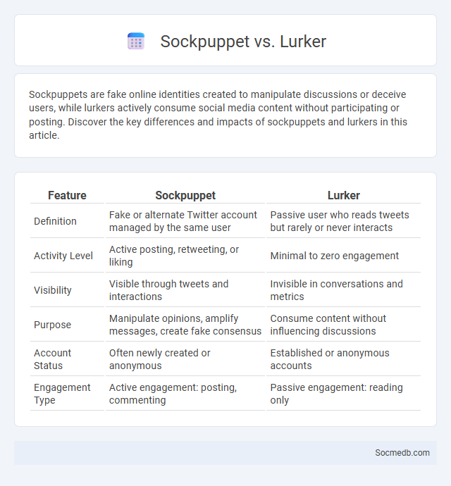 Sockpuppet vs. Lurker - What is The Difference?