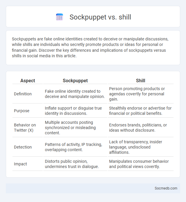 Sockpuppet vs. shill - What is The Difference?