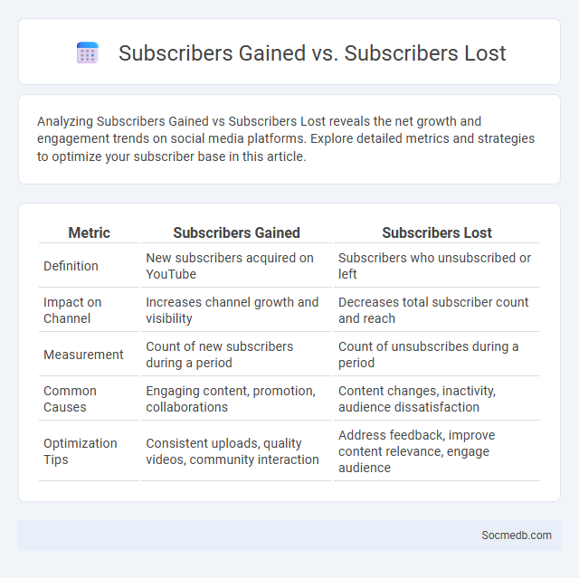 Subscribers Gained vs. Subscribers Lost - What is The Difference?