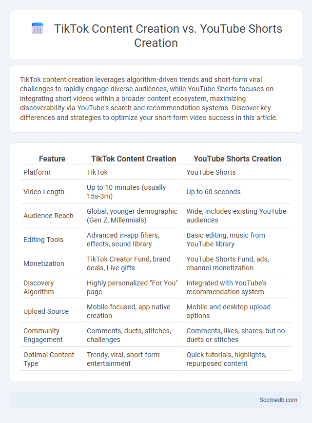 TikTok Content Creation vs. YouTube Shorts Creation - What is The Difference?