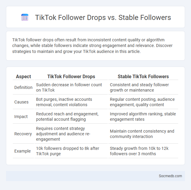 TikTok Follower Drops vs. Stable Followers - What is The Difference?