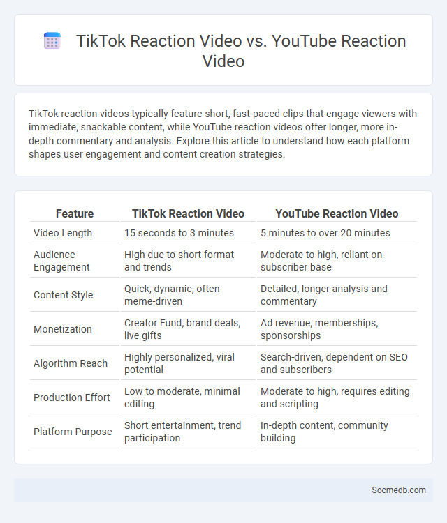 TikTok Reaction Video vs. YouTube Reaction Video - What is The Difference?