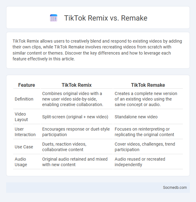 TikTok Remix vs. Remake - What is The Difference?