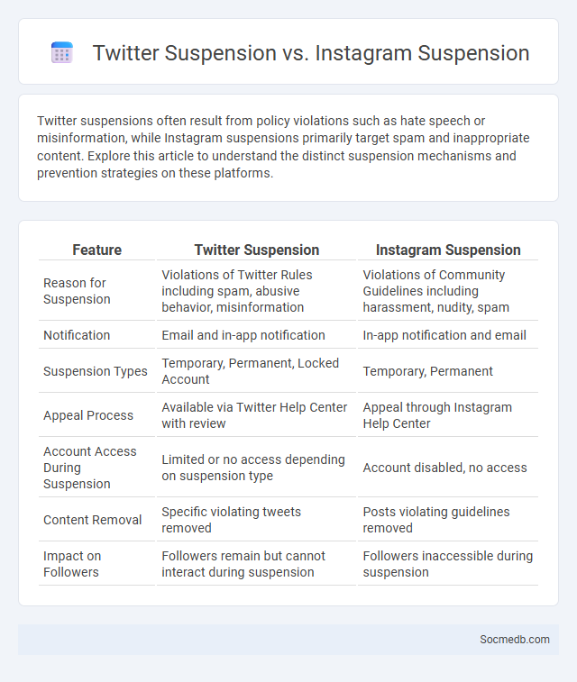Twitter Suspension vs. Instagram Suspension - What is The Difference?