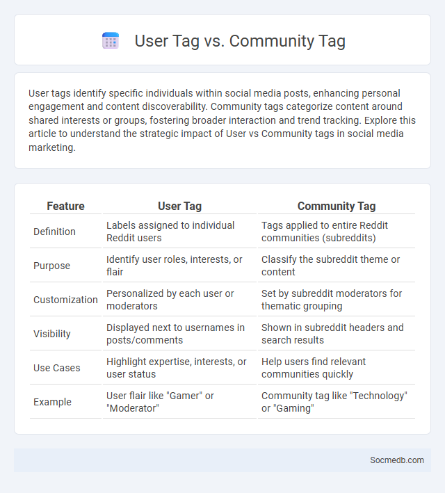 User Tag vs. Community Tag - What is The Difference?
