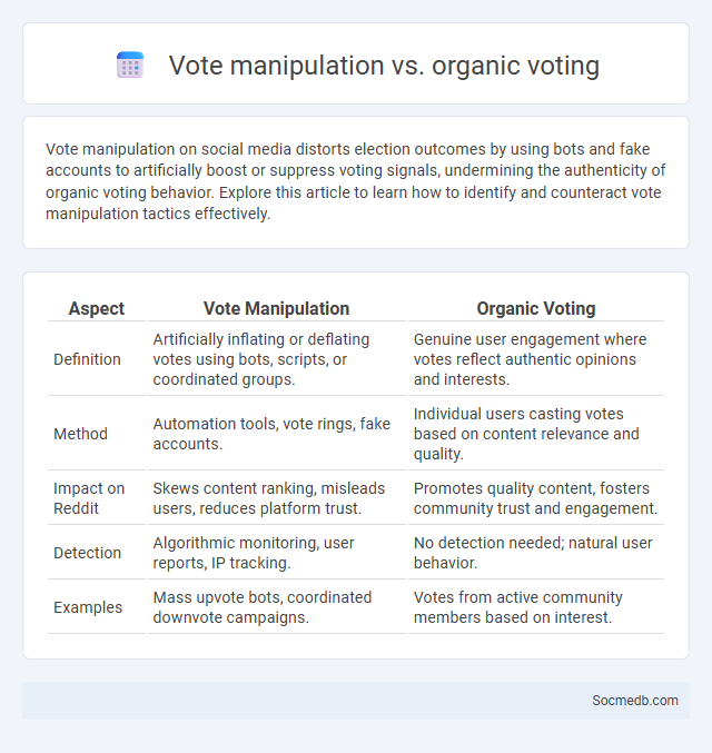 Vote manipulation vs. organic voting - What is The Difference?